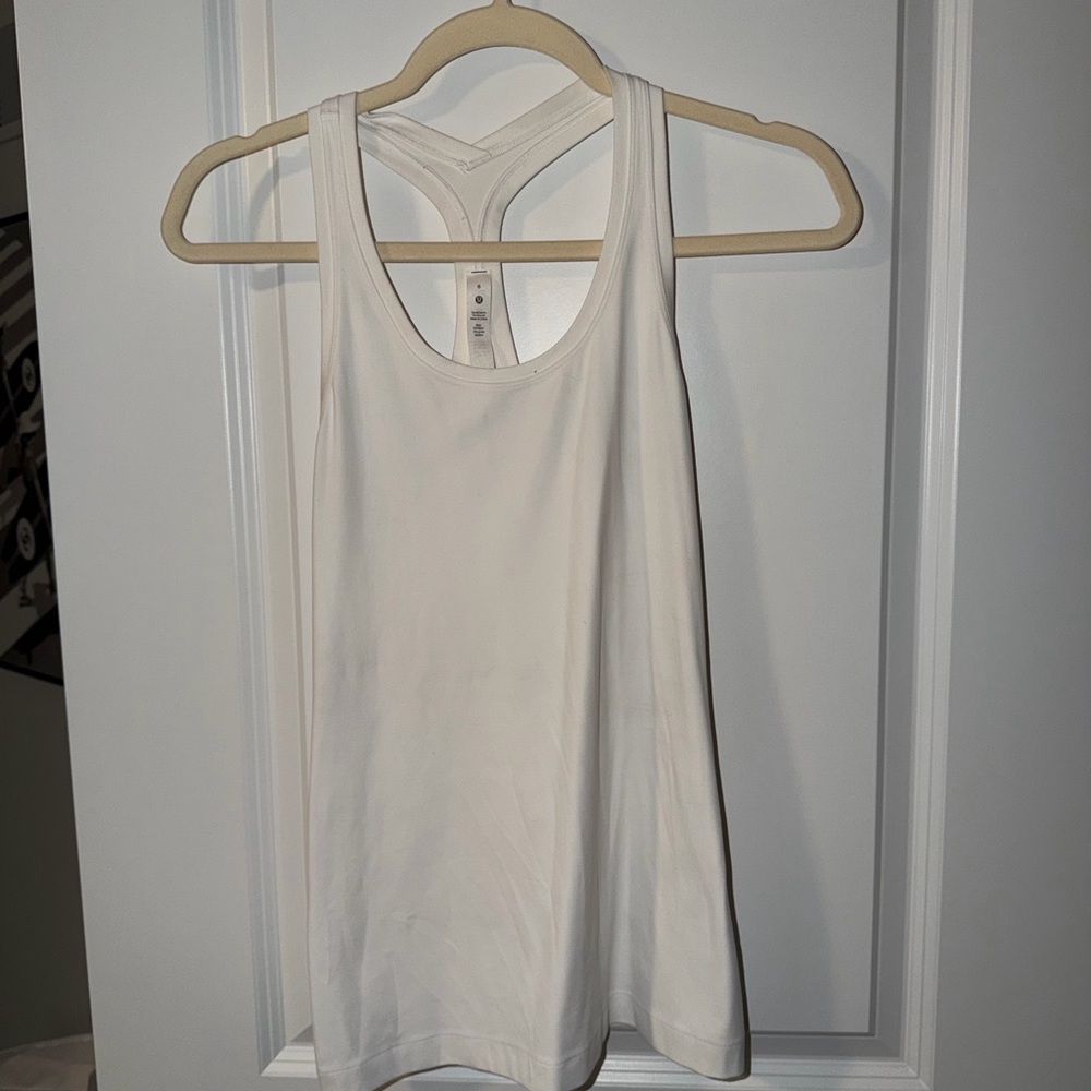 White Lululemon tank